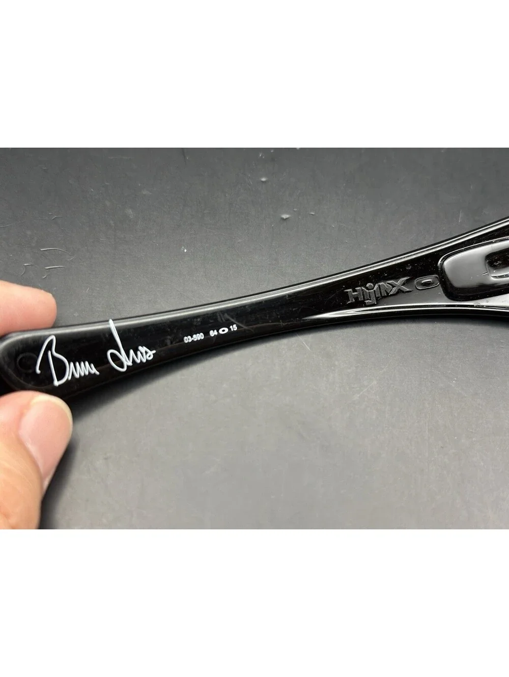 Oakley Hijinx Bruce Irons Polished Black OEM Left Replacement Arm 03-590
